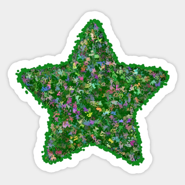Green Magic Star Sticker by SpieklyArt